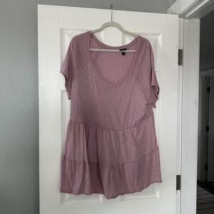 Torrid Mauve Tiered Blouse